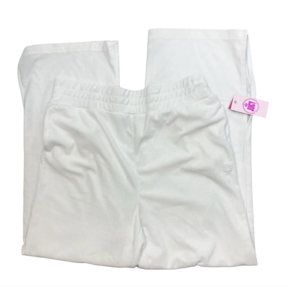 Juicy Couture White Velour Pants